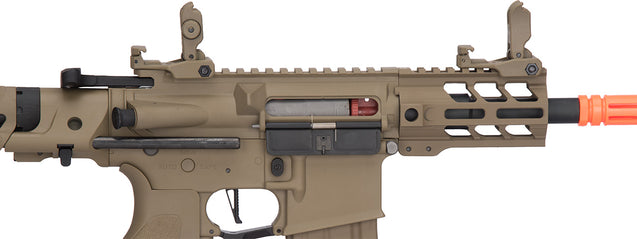 Lancer Tactical Airsoft Rifle Gun 330 - 350 FPS Enforcer Hybrid Gen 2 BATTLE HAWK 4" PDW AEG (TAN)