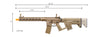 Lancer Tactical Archon 14" M-LOK Proline Series M4 Airsoft Rifle w/ Alpha Stock (Color: Tan)