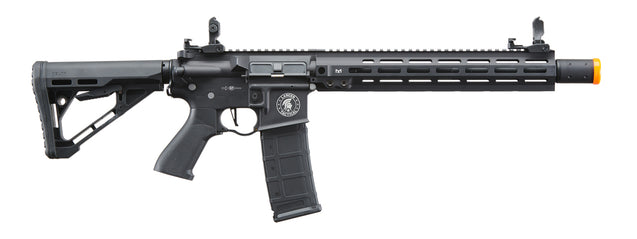 Lancer Tactical Blazer 13" M-LOK Proline Series M4 Airsoft Rifle with Delta Stock & Mock Suppressor (Color: Black)