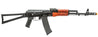 Airsoft Gun Lancer Tactical AK-Series AK-74N AEG Airsoft Rifle w/ Skeleton Folding Stock (Real Wood Furniture)