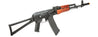 Airsoft Gun Lancer Tactical AK-Series AK-74N AEG Airsoft Rifle w/ Skeleton Folding Stock (Real Wood Furniture)