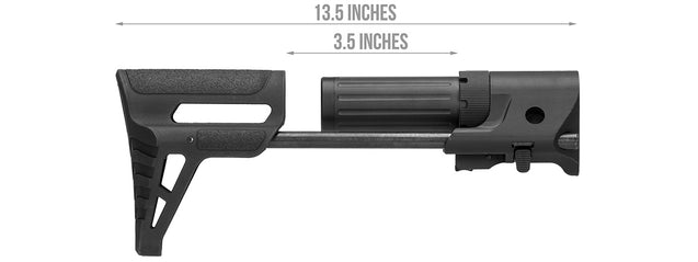 Lancer Tactical M4 AEG Retractable PDW Stock (BLACK)