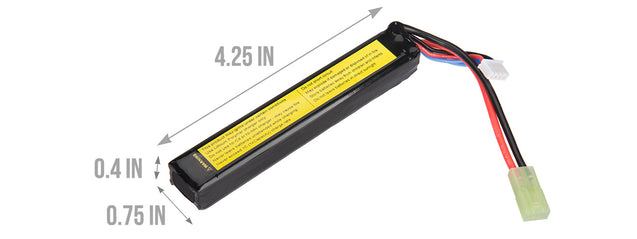 Lancer Tactical 11.1v 1300mAh 15C Stick Lipo Battery Airsoft Gun Accessories