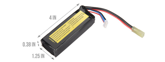 LT11.1V2300F 15C 11.1V 2300 mAh Brick Lipo Battery Airsoft Gun Accessories