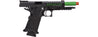 Lancer Tactical Knightshade Hi-Capa Gas Blowback Airsoft Pistol (Color: Black & Green)