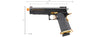 Lancer Tactical Knightshade Hi-Capa Gas Blowback Airsoft Pistol (Color: Black & Gold)