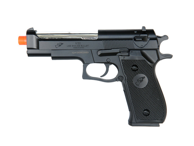 Double Eagle M22 Spring Pistol w/ Silencer Airsoft Gun Accessories