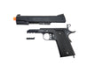 Uk Arms Airsoft De Metal Spring Pistol W/ Accessory Rail - Black Airsoft Gun Accessories