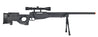 Well Mb08Bab L96 Awp Bolt Action Rifle W/Folding Stock Bipod & Scope (Color: Black) Airsoft Gun Rifles