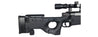 Well Mb08Bab L96 Awp Bolt Action Rifle W/Folding Stock Bipod & Scope (Color: Black) Airsoft Gun Rifles