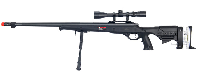 Wellfire MB12D Full Metal Bolt Action Sniper Rifle W/ Scope And Bipod