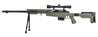 WellFire MB4418-3 Bolt Action Airsoft Sniper Rifle w/ Scope & Bipod (OD GREEN)