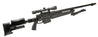 WellFire MBG86B Bolt Action Gas Powered Airsoft Sniper Rifle w/ Scope and Bipod (Color: Black)