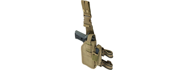 Vism By Ncstar Drop Leg Universal Holster, Tan