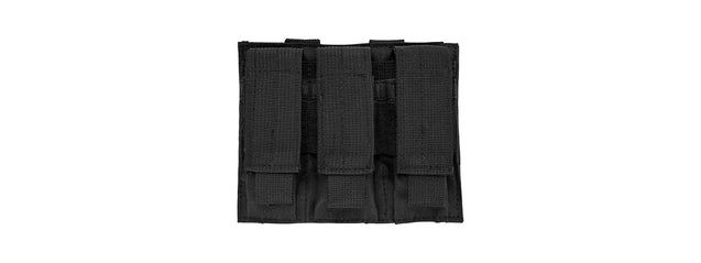 Vism Molle Triple Pistol Magazine Pouch - Black