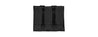 Vism Molle Triple Pistol Magazine Pouch - Black