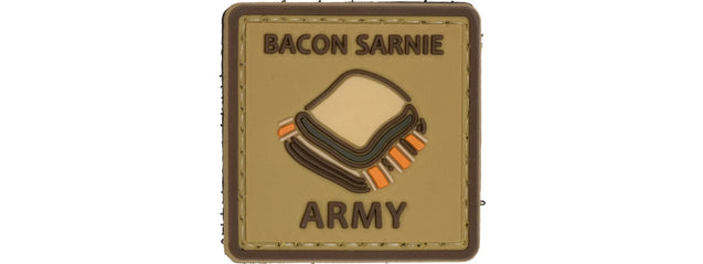 Bacon Sarnie Army PVC Patch (Color: Coyote Tan)