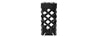 Ranger Armory Skeletonized Keymod Vertical Foregrip - Cross Cut (Black)