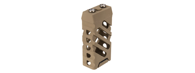 Ranger Armory Skeletonized Keymod Vertical Foregrip - Cross Cut (Tan)