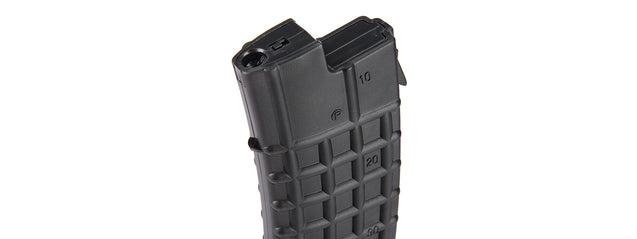 Sg-34B-B 80 Round Aug Mid-Capacity Aeg Magazine (Black) Airsoft Gun Accessories