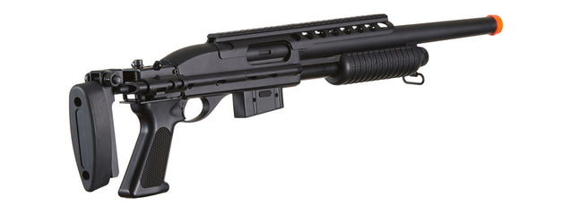 Airsoft Gun A&K Bravo Full Metal M870 Tactical Tac Shot Airsoft Shotgun (Color: Black)