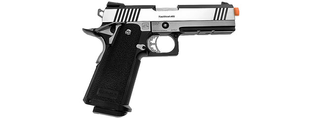 Tokyo Marui Dual Stainless Hi-Capa Custom Gas Blowback Airsoft Pistol (Silver)