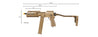 Airsoft Gun Tokyo Marui Scorpion Mod D Airsoft Electric Sub Machine Gun (Color: Flat Dark Earth)