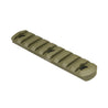 Tan Accessories M-LOK Accessory Weaver Picatinny Rail 9 Slots Aluminum Rounded