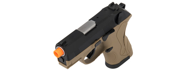 WE Tech Bulldog Compact Full Metal Gas Blowback Airsoft Pistol (Tan)