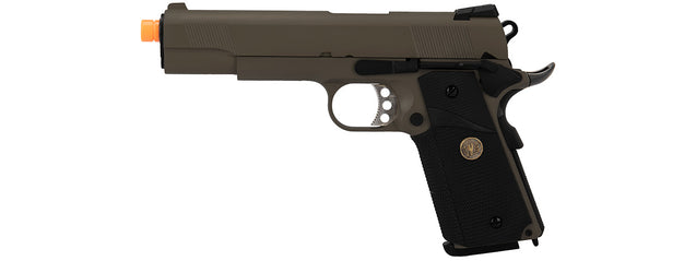 WE Tech 1911 Full Metal MEU Airsoft Gas Blowback Pistol (OD)