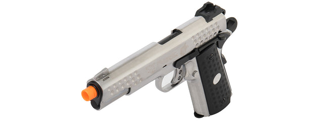 WE Tech Full Metal Knighthawk 1911 Gas Blowback Airsoft Pistol (Silver)