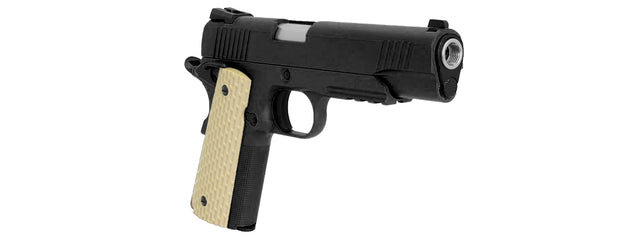 WE Tech Desert Warrior 5.1 M1911 Airsoft Gas Blowback Pistol (Black)