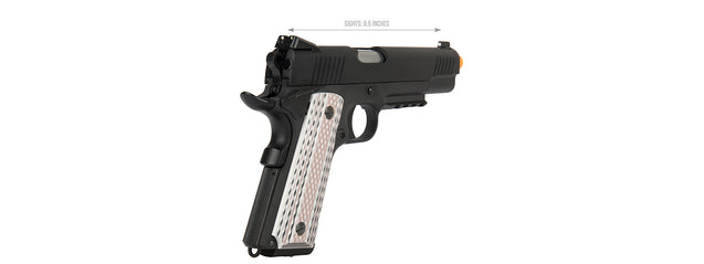 WE Tech Full Metal 1911 M45A1 Gas Blowback Airsoft Pistol (Black)