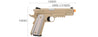 WE Tech Full Metal 1911 M45A1 Gas Blowback Airsoft Pistol (Tan)