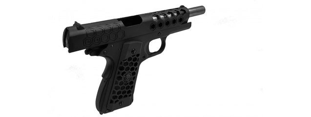 WE Tech 1911 Hex Cut Gen. 2 Gas Blowback Airsoft Pistol (Black)