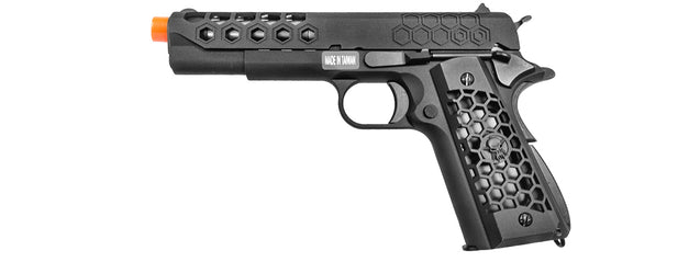 WE Tech 1911 Hex Cut Gen. 2 Gas Blowback Airsoft Pistol (Black)