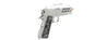 WE Tech 1911 Hex Cut Gen. 2 Gas Blowback Airsoft Pistol (SILVER)