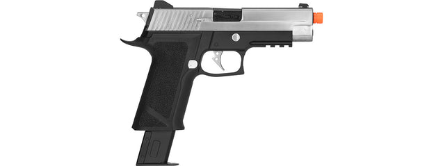 WE Tech P-Virus Two-Tone Gas Blowback Airsoft Pistol (BLACK/SILVER)