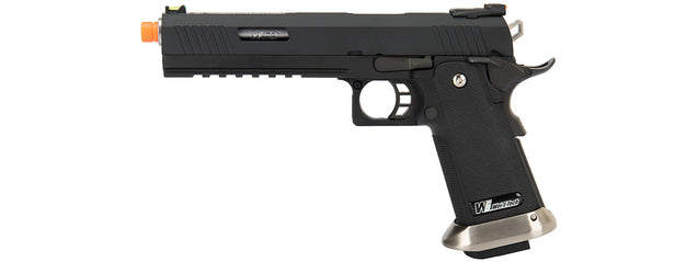 WE Tech 1911 Hi-Capa T-Rex Competition Gas Blowback Airsoft Pistol W/ Sight Mount (Black / Silver)