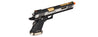 WE-Tech Hi-Capa 6" IREX Full Auto Competition GBB Airsoft Pistol (Black / Silver / Gold Barrel / With Markings)