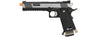 WE Tech 1911 Hi-Capa T-Rex Competition Gas Blowback Airsoft Pistol W/ Sight Mount (Two Tone / Silver)