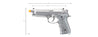 We-Tech New System M92 Eagle Full Auto Airsoft Gas Blowback Pistol 