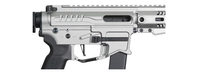 Zion Arms R&D Precision Licensed PW9 Mod 1 Airsoft Rifle with Delta Stock (Color: Grey)