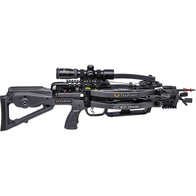 Tenpoint Siege Rs410 Fps Crossbow Package Acuslide Graphite Grey